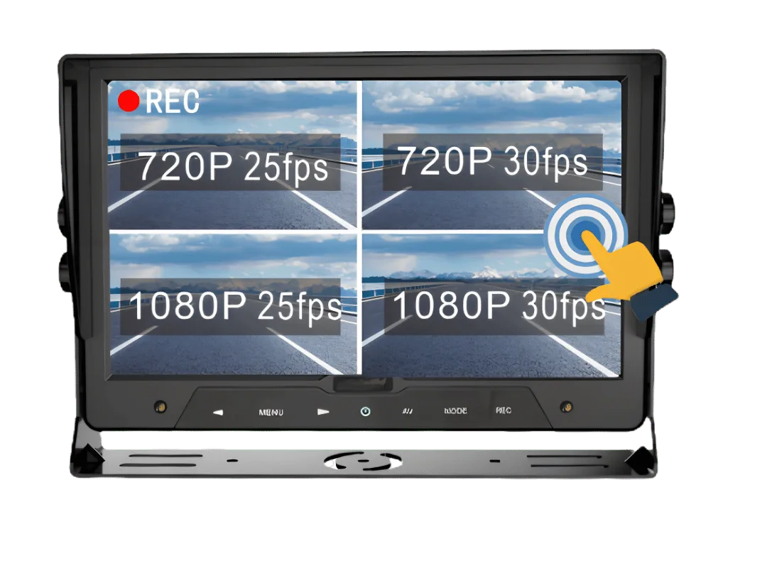 Monitor DVR Táctil 10.1" Multi-estándar