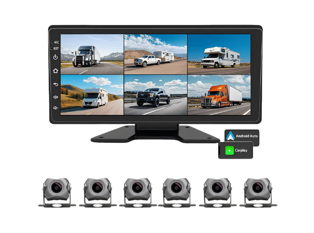 Monitor DVR CarPlay de 6 canales