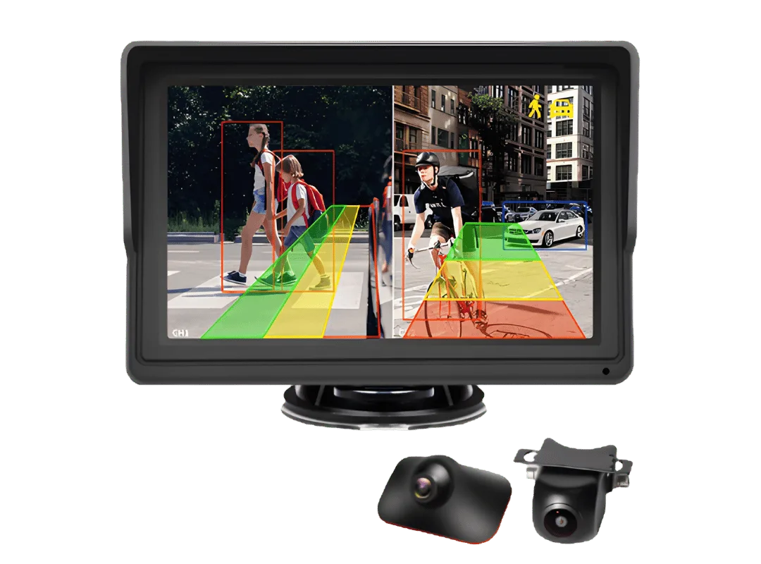 Kit IA AHD de cámara y monitor de reversa