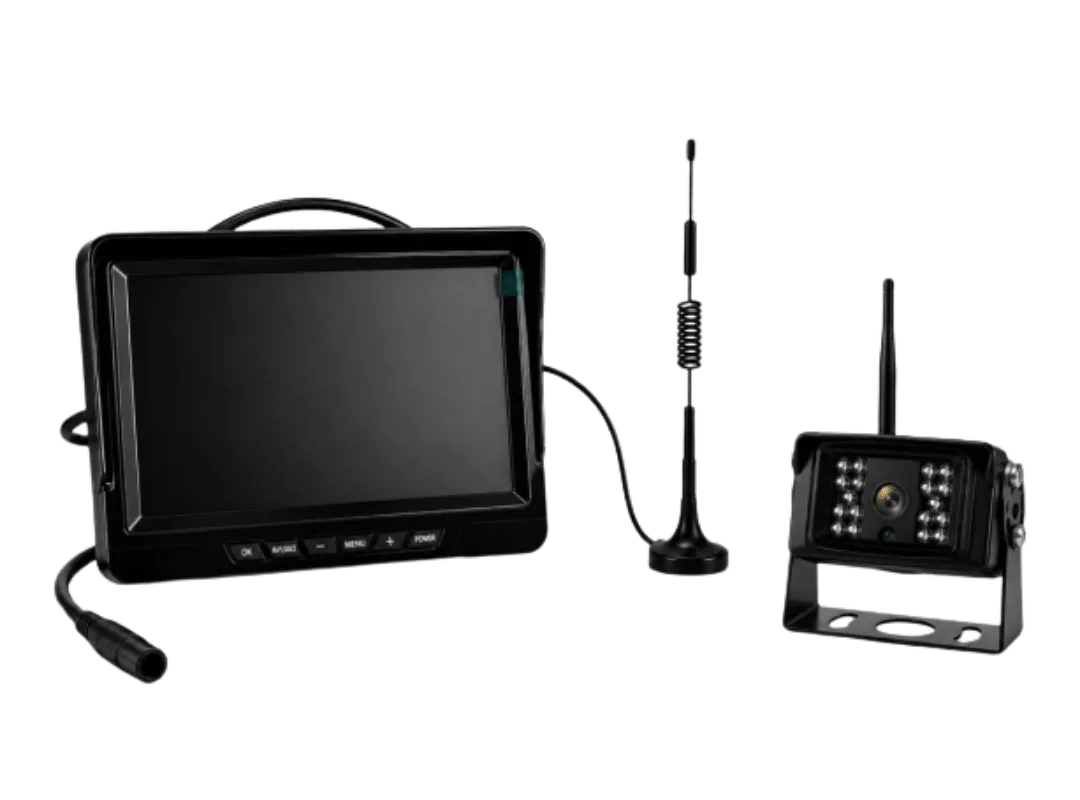 Sistema Inalámbrico HD con IA de 7” para Vehículos de Ingeniería